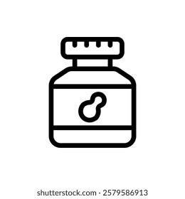 Peanut Outline Icon. Peanut Icon