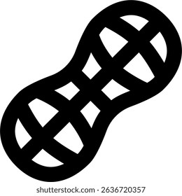 Peanut outlined icon design style