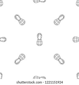 Peanut pattern seamless vector repeat geometric for any web design