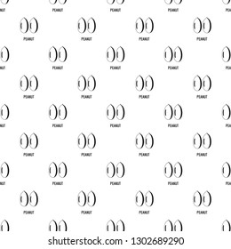 Peanut pattern seamless vector repeat geometric for any web design