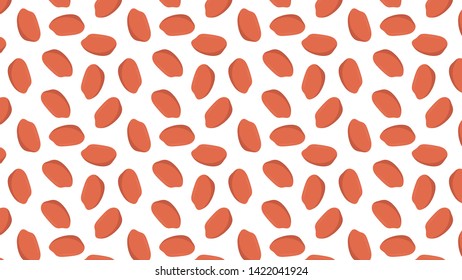 peanut pattern vector. wallpaper. free space for text. copy space. background. peanut on white background.