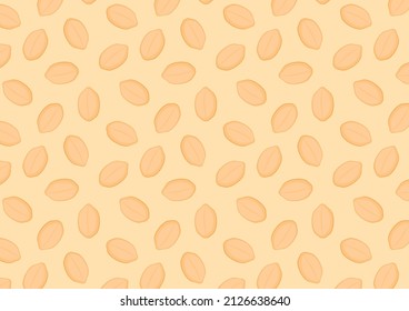 Peanut pattern vector. wallpaper. free space for text. copy space.