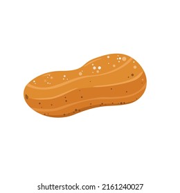 Peanut. Peanuts in a shell is a simple abstract illustration. Useful natural product.
