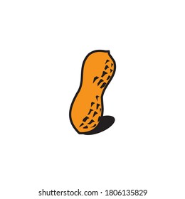 Peanut plant logo design  vector template