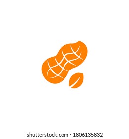 Peanut plant logo design  vector template