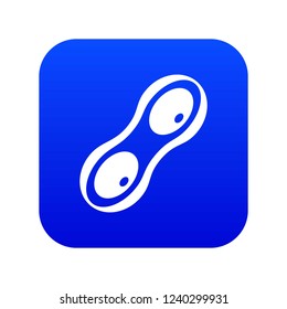 Peanut pods icon digital blue for any design isolated on white vector illustration