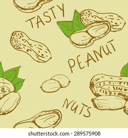 Peanut scketch textures seamless