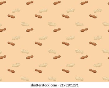 peanut seamless art modern pattern background element flat doodle cartoon vector illustration