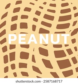 peanut shell texture, Peanuts pattern. Vector background with stripes Peanuts