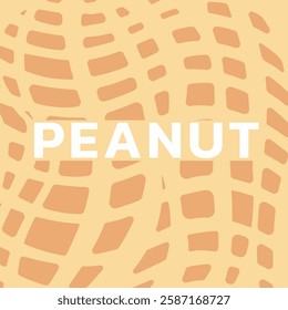 peanut shell texture, Peanuts pattern. Vector background with stripes Peanuts