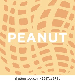 peanut shell texture, Peanuts pattern. Vector background with stripes Peanuts