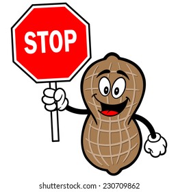 Peanut with Stop Sign
