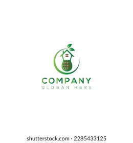 peanut vector art logo design 