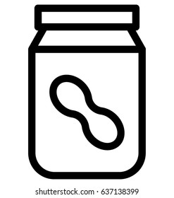 Peanut Vector Icon