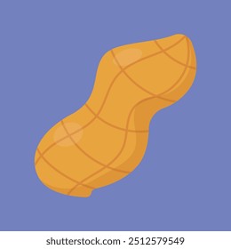 Peanut vector icon. peanut dry fruit vector. nut illustration