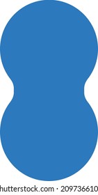 peanut vector illustration isolated on a transparent background. glyph vector icons for concept or web graphics.