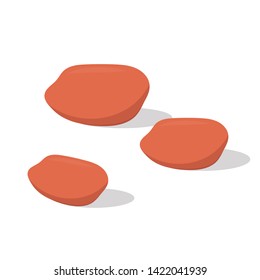 peanut vector. wallpaper. free space for text. copy space. background. peanut on white background.