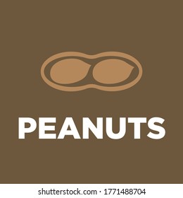 Peanuts allergen icon. Vector. Flat and modern style. Food.