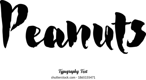 Peanuts Bold Typography Phrase on White Background