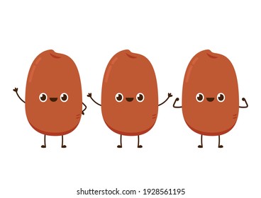 Peanuts character design. Peanuts on white background.