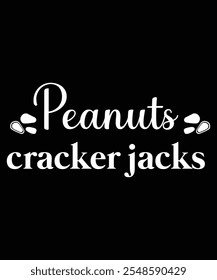 Peanuts cracker jacks , Vector illustration design for fashion graphics, t shirt prints.
