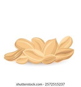 Peanuts. For design projects, food packaging, advertising, or creating educational materials, ideal for use in food-related branding, health-conscious products, or culinary-themed artwork.