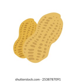 Peanuts emoji vector nut food illustration