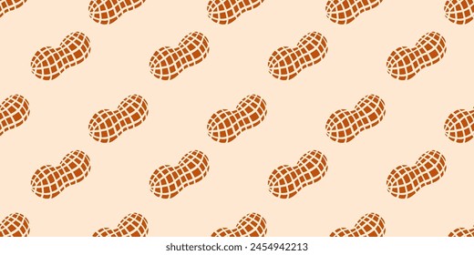 Peanuts  fillet texture, Peanuts  pattern. Vector background with stripes Peanuts 