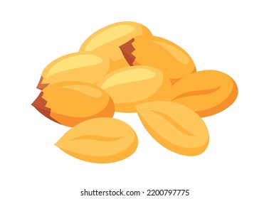 Peanuts Healthy Food. Vector Illustration