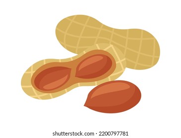 Peanuts Healthy Food. Vector Illustration