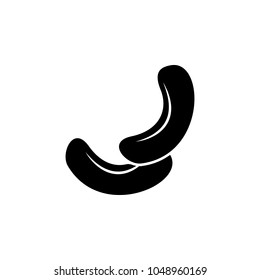 peanuts icon. Element of seeds and nuts elements illustration. Premium quality graphic design icon. Signs and symbols collection icon for websites, web design, mobile app on white background