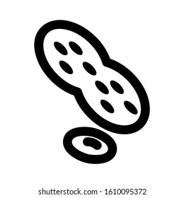 peanuts icon isolated sign symbol vector illustration - high quality black style vector icons

