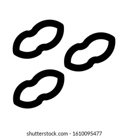 peanuts icon isolated sign symbol vector illustration - high quality black style vector icons
