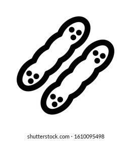 peanuts icon isolated sign symbol vector illustration - high quality black style vector icons
