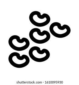 peanuts icon isolated sign symbol vector illustration - high quality black style vector icons
