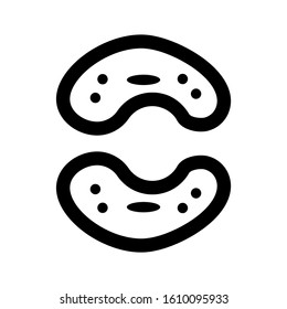 peanuts icon isolated sign symbol vector illustration - high quality black style vector icons
