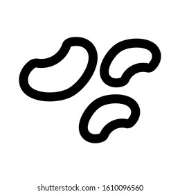 peanuts icon isolated sign symbol vector illustration - high quality black style vector icons
