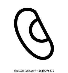 peanuts icon isolated sign symbol vector illustration - high quality black style vector icons
