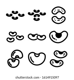 peanuts icon isolated sign symbol vector illustration - Collection of high quality black style vector icons
