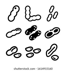 peanuts icon isolated sign symbol vector illustration - Collection of high quality black style vector icons
