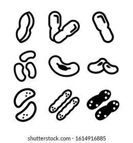 peanuts icon isolated sign symbol vector illustration - Collection of high quality black style vector icons
