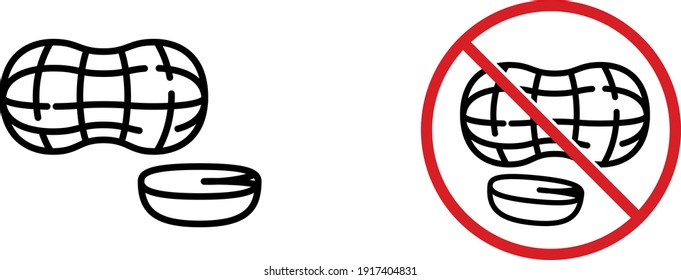peanuts icon , vector illustration