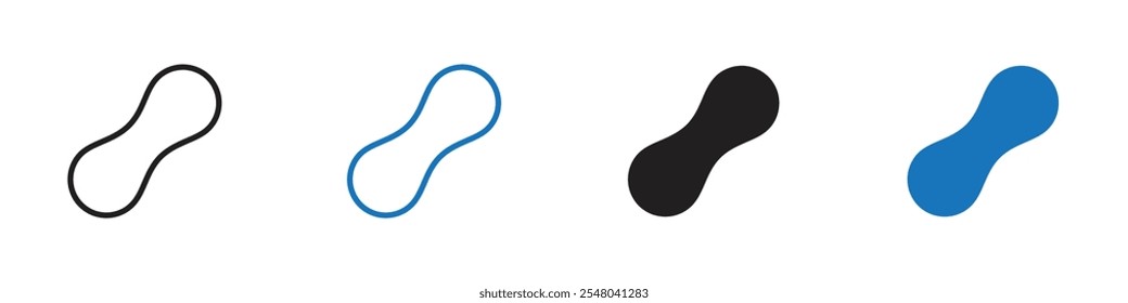 Peanuts icon Vector set outline