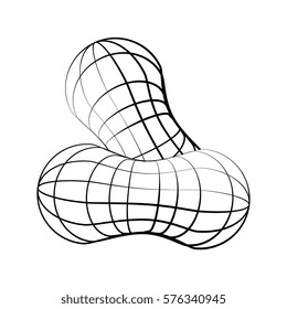 peanuts isolated icon