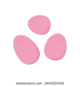 Erdnüsse isoliert auf weißem Hintergrund. Symbol-Vektorgrafik. In: Peanuts Vector.