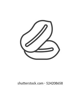 Peanuts line icon, outline vector sign, linear pictogram isolated on white. logo illustration