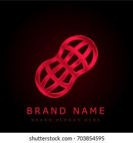 Peanuts red chromium metallic logo