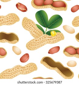 Peanuts seamless background 
