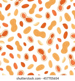 Peanuts seamless pattern, vector background