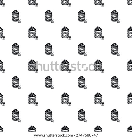 Peanuts tin can symbols creating a seamless repetitive background